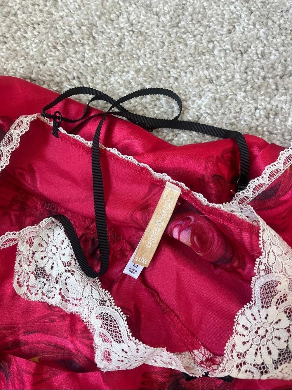 Vintage Floral Lace Slip Dress - Picture 2 of 3